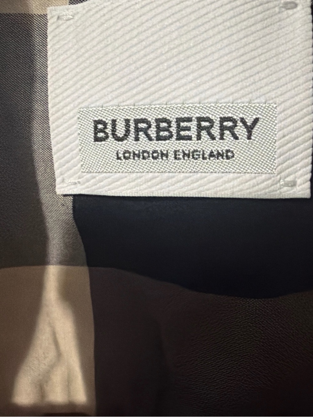 Mens  Burberry Check Stretch Cotton Shirt Size XL Large - Picture 4 of 9
